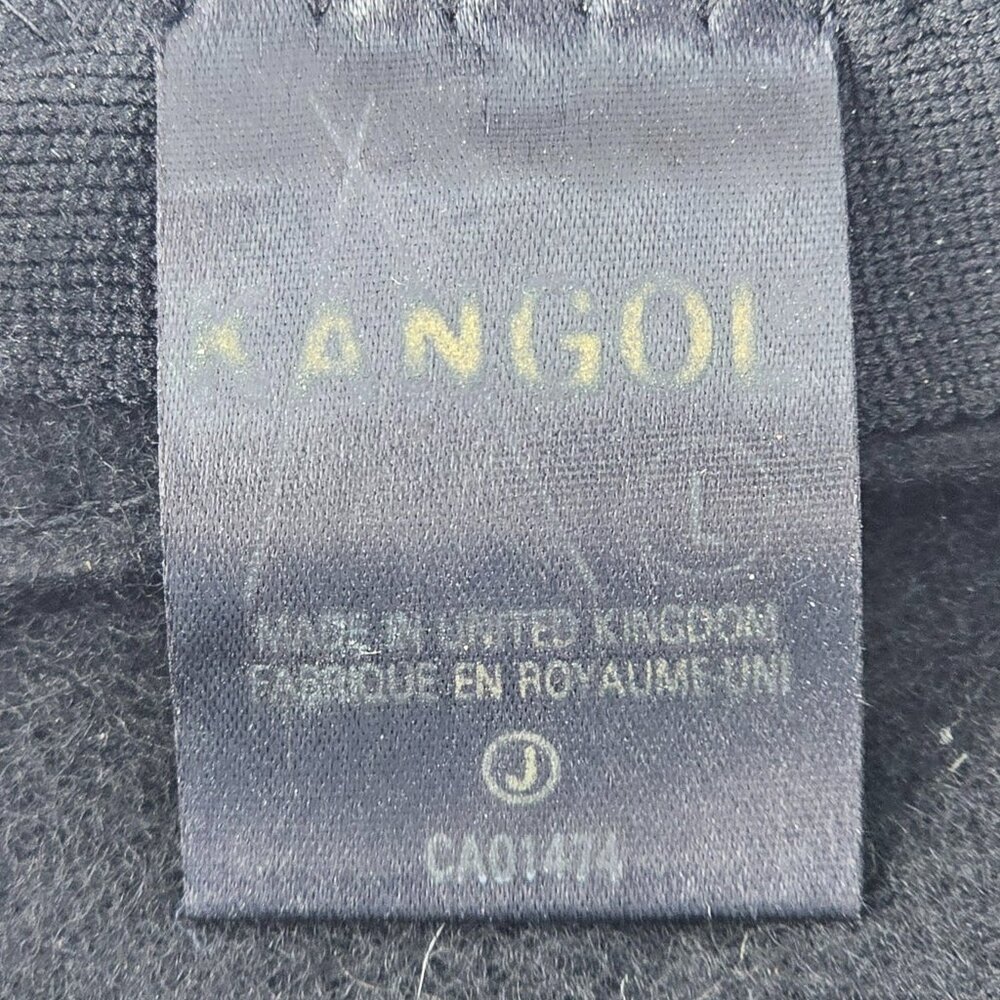 Vintage Kangol Black Wool Spitfire Torist Cap Hat Large - Picture 8 of 9